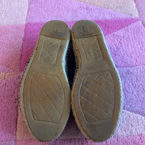CHANEL Denim/Black Espadrilles - Picture 3 of 4